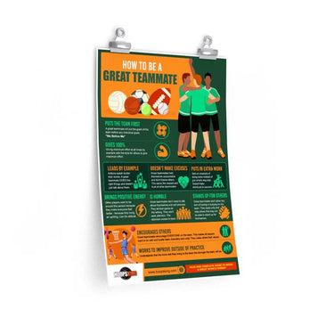 How to Be a Great Teammate Premium Matte vertical poster HoopsKing
